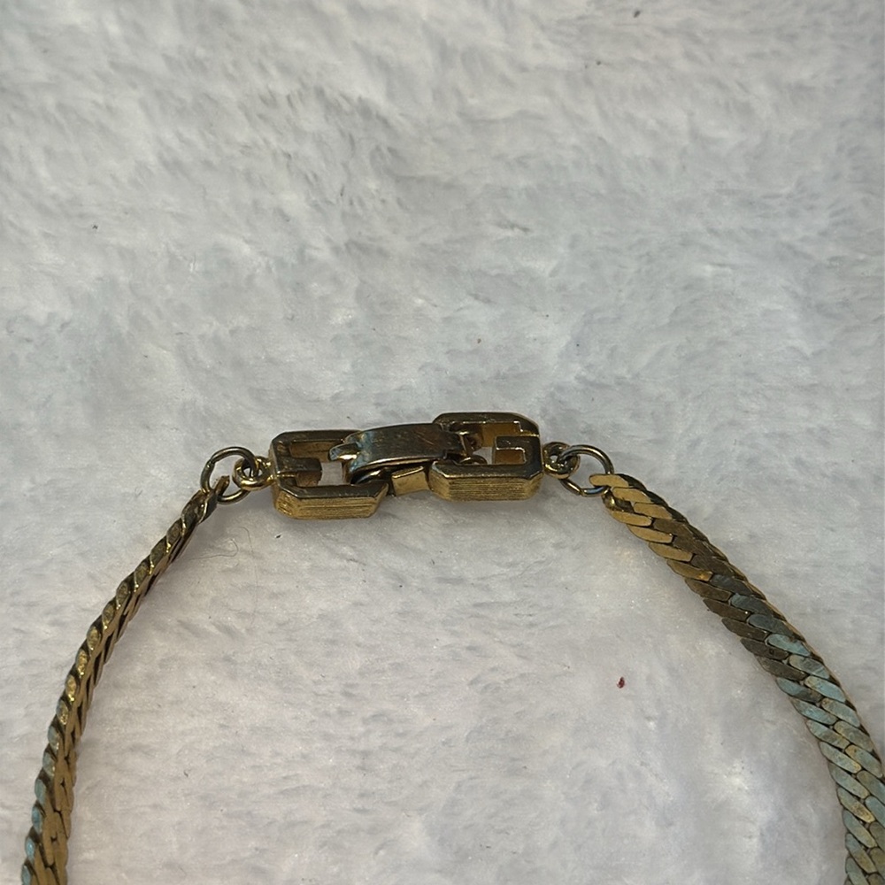 Louis Vuitton lock and key with Givenchy Gold Zipper Design Bracelet - Picture 5 of 7